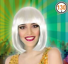 PERRUQUE carrée court BLANC CHARLESTON Déguisement Femme 1930 NEUF