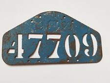 1929 plaque vélo suisse