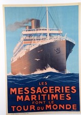 Affiche Poster Bateau Paquebot