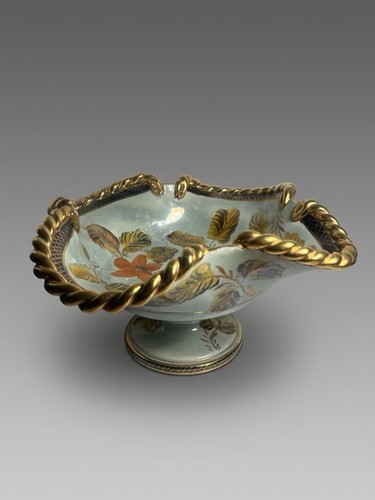 Coupe sur pied faïence - coupe, h