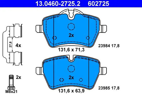 Plaquettes frein - plaquettes, de