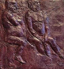 Bas Relief En Argile Cuit