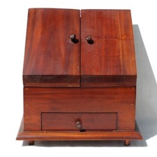 Antique Small Notary Furniture / Sorter / Writing Box / Mail