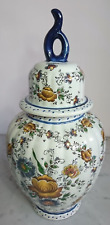 H. Bequet Handmade Ceramic Covered Vase Pot in Belgium