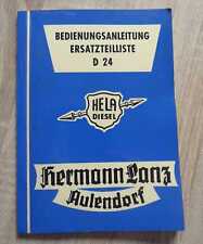Hermann Lanz Aulendorf D24 instructions + spare parts list