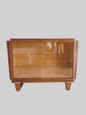 meuble vitrine époque art déco en acajou et placage acajou . XX siècle .
