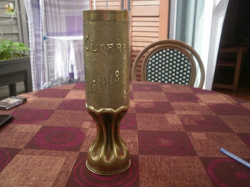 Vase obus guerre travail - vase,