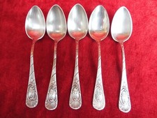 5 Edles, old spoons, silver, coffee spoons..., 46 Jürst 11.