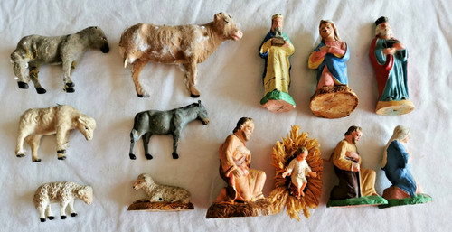 Lot anciens santons - lot,