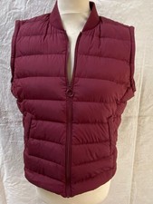 Veste doudoune sans manche M bordeaux PRINCESSE TAM-TAM garniture duvet plume