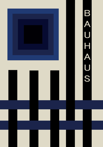 Affiche poster bauhaus - affiche,