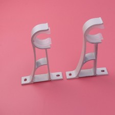  2pcs alliage d'aluminium support de tringle à rideau style romain support de