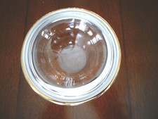 Rare J G Durand Cristal Limited Edition BOWL w/ Gold Rim Crystal Paperweight