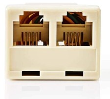 Séparateur Téléphonique 2 Sorties RJ11 Prise F Téléphone Fax Modem PC Câble