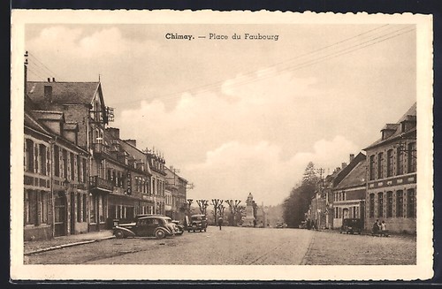 Cpa chimay place faubourg - cpa,