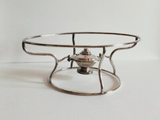 +++ CHRISTOFLE SILVER METAL large reversible flat heater circa 1900 +++
