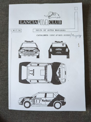 Decal lancia delta hf - delta,