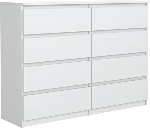Commode blanc mat avec - mat, 8