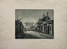 Estampe Rue Dans L'Ancien