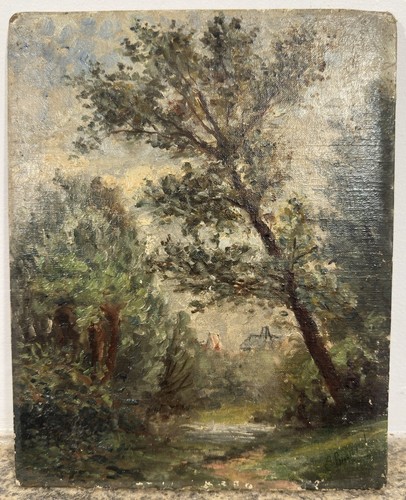 Hst marouflée sur panneau - sur,