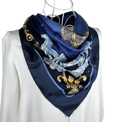 Foulard vintage soie - en,