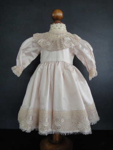 Robe soie rose pour - en,