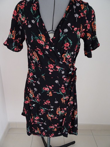 Robe noire fleurie anna - noire, karel