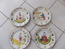 lot de 4 assiettes ancienne en