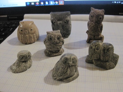 Lot figurines chouettes - 7,
