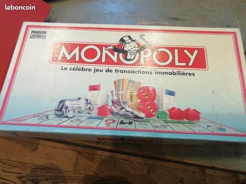Jeu monopoly parker 1992