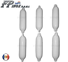 6 x Pare Battage Blanc 110 x 460 mm Neuf - Bateau