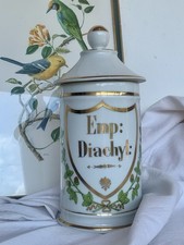 Grand Pot Pharmacie Porcelaine Ancien