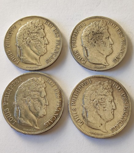 Lot monnaie francs - 5, louis