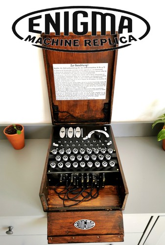 Enigma machine replica true - enigma,