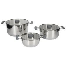 Lot de 3 Faitouts en Inox