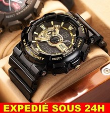 ✅ Montre Homme Étanche LED Numérique Multifonction Grand Cadran Sport Quartz