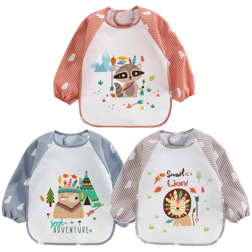 3pcs bavoirs manches - 3pcs,
