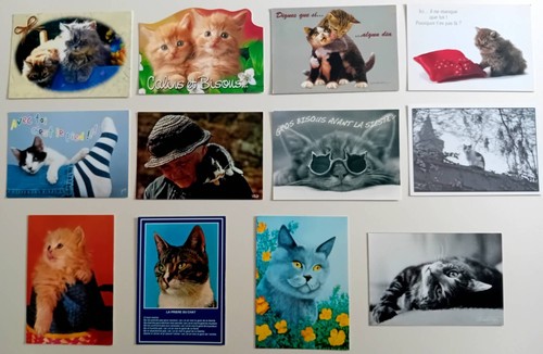 Lot 12 cartes postales - ca,