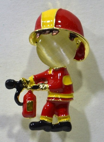 Broche pompier incendie - broche,