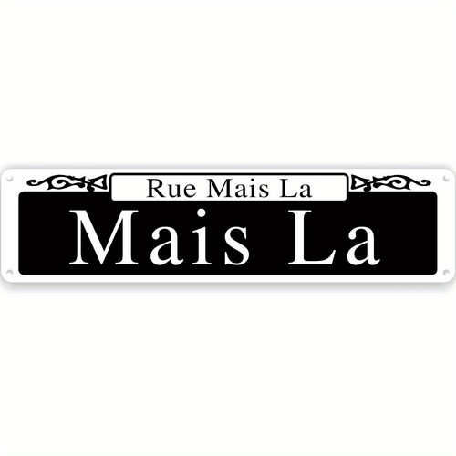 French quarter metal - french, sign