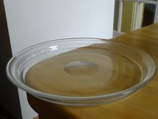 ANTIQUE BACCARAT CRYSTAL ROUND SERVING TRAY 1920 GREEK FRIEZE 22 cm