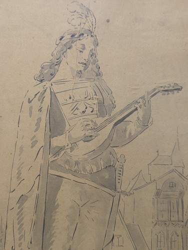 Dessin xixème siècle poète - siècle,