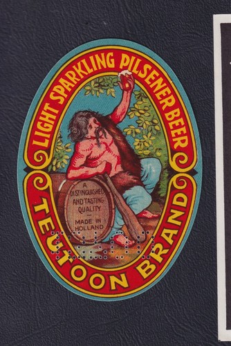 Old label alcohol holland - alcohol,
