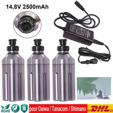 3X Daiwa Shimano Moulinet de pêche Batterie Tanacom500 Joue BM5000 4000+Chargeur