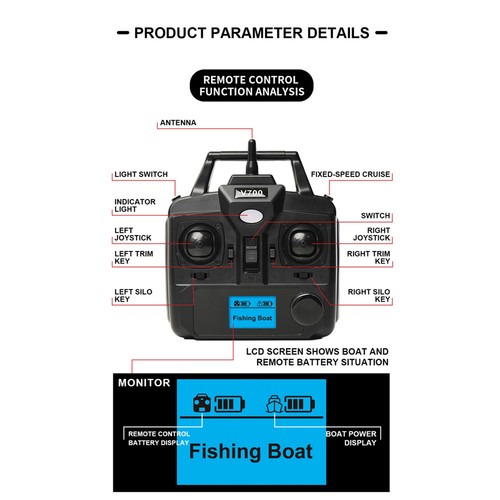 Fishing bait boat 500m - bait,