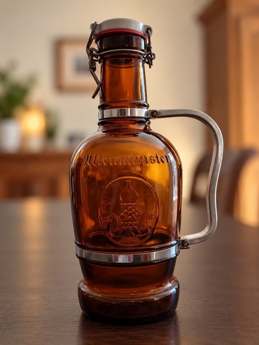 Grande bouteille cruche - , à