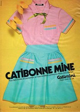 PUBLICITE ADVERTISING 084  1980  CATIMINI  vetements filles CATIBONNE