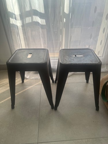 Duo tabourets militaires