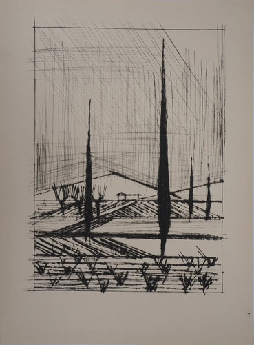 Bernard buffet paysage - bernard, :