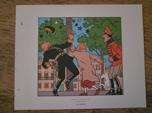 Planche tintin moulinsart - planche,
